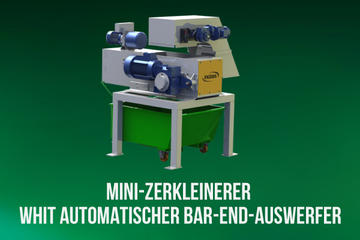 Mini-Zerkleinerer MT4: die kompakte Lösung für die Entsorgung von Metallspänen